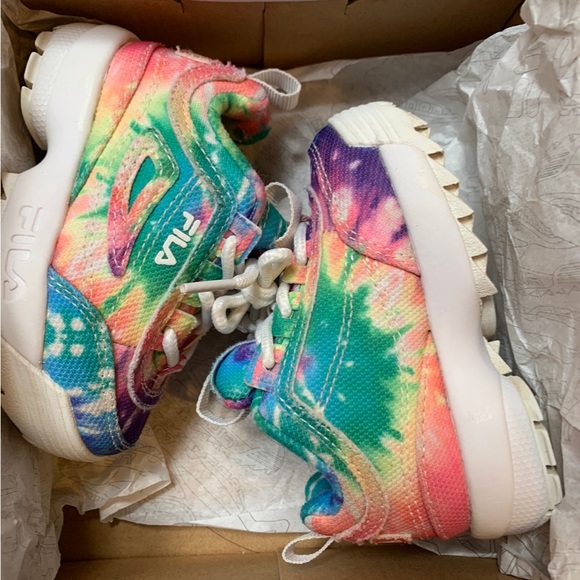 FILA DISRUPTOR II TIE Dye LIMITED EDITION SIZE 5 - Picture 2 of 5